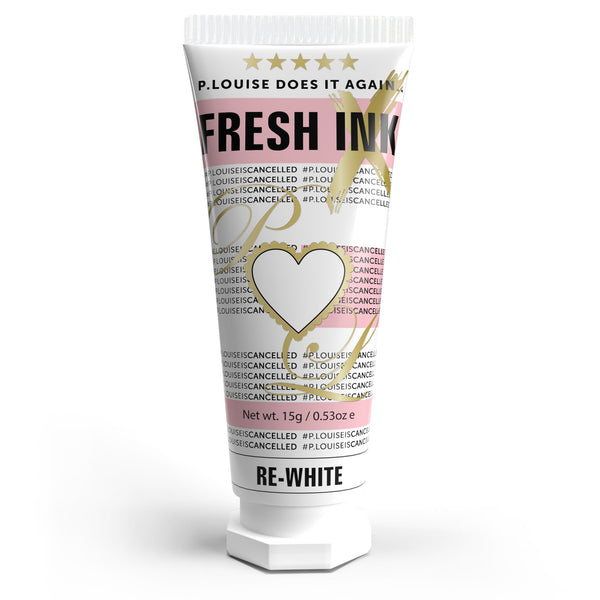 P. LOUISE FRESH INK COSMETIC PAINT: RE-WHITE SINGLE